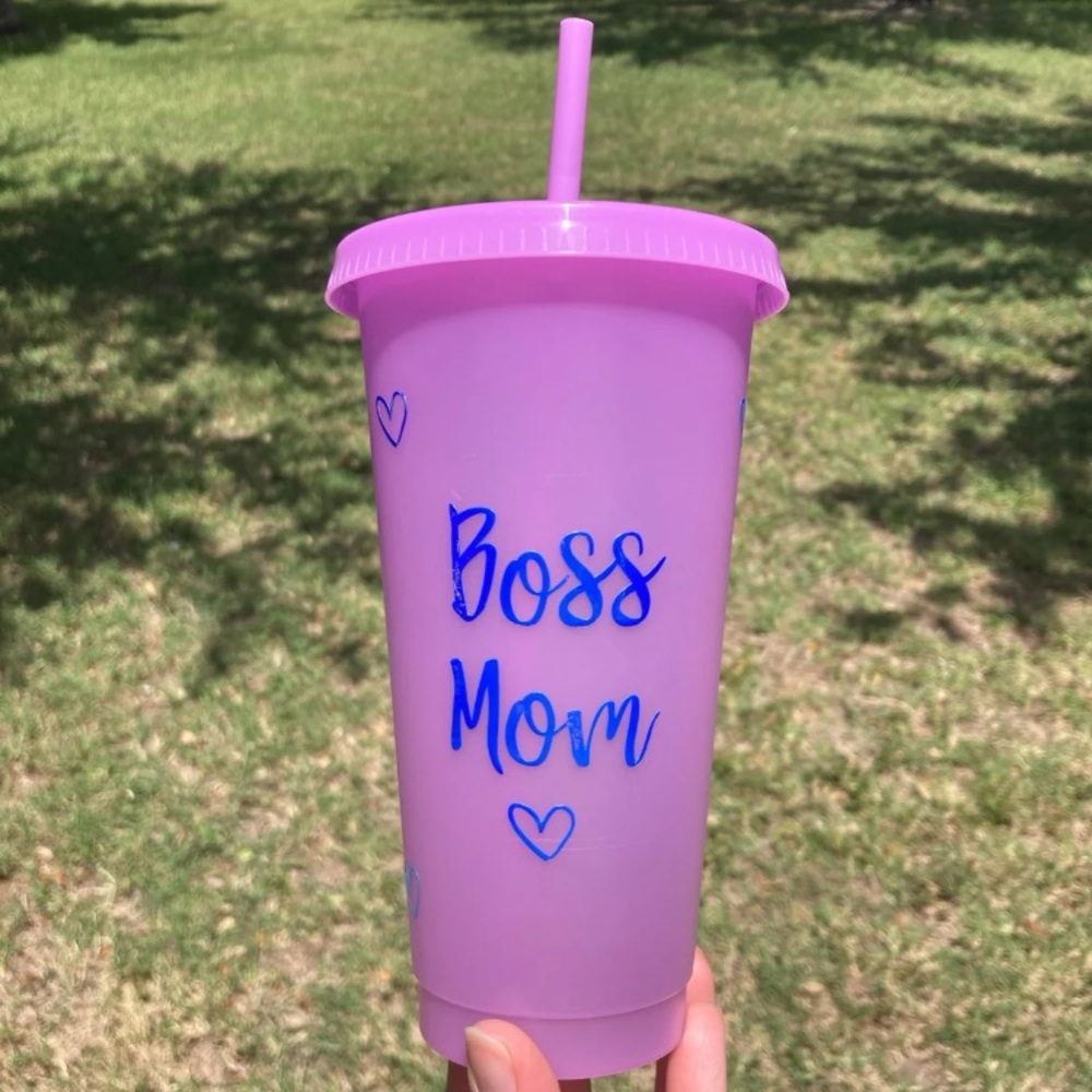 Boss Mom Color Changing Tumbler